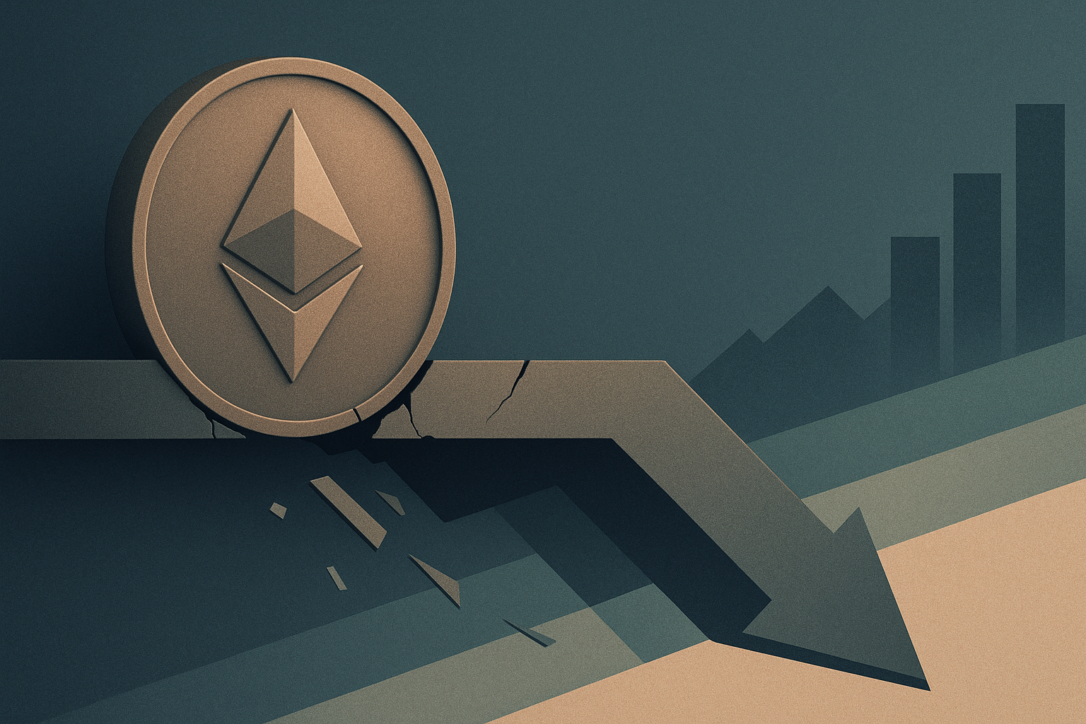 Ethereum im freien Fall: Wenn Schlüsselzonen reißen und die Nerven blank liegen